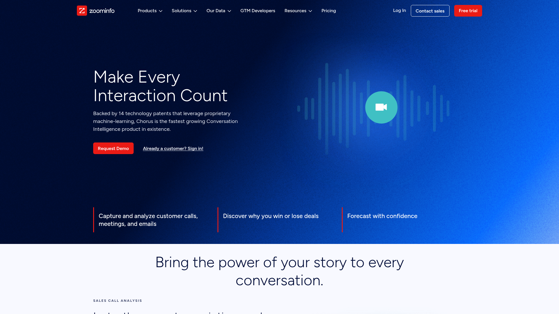 Chorus by ZoomInfo screenshot