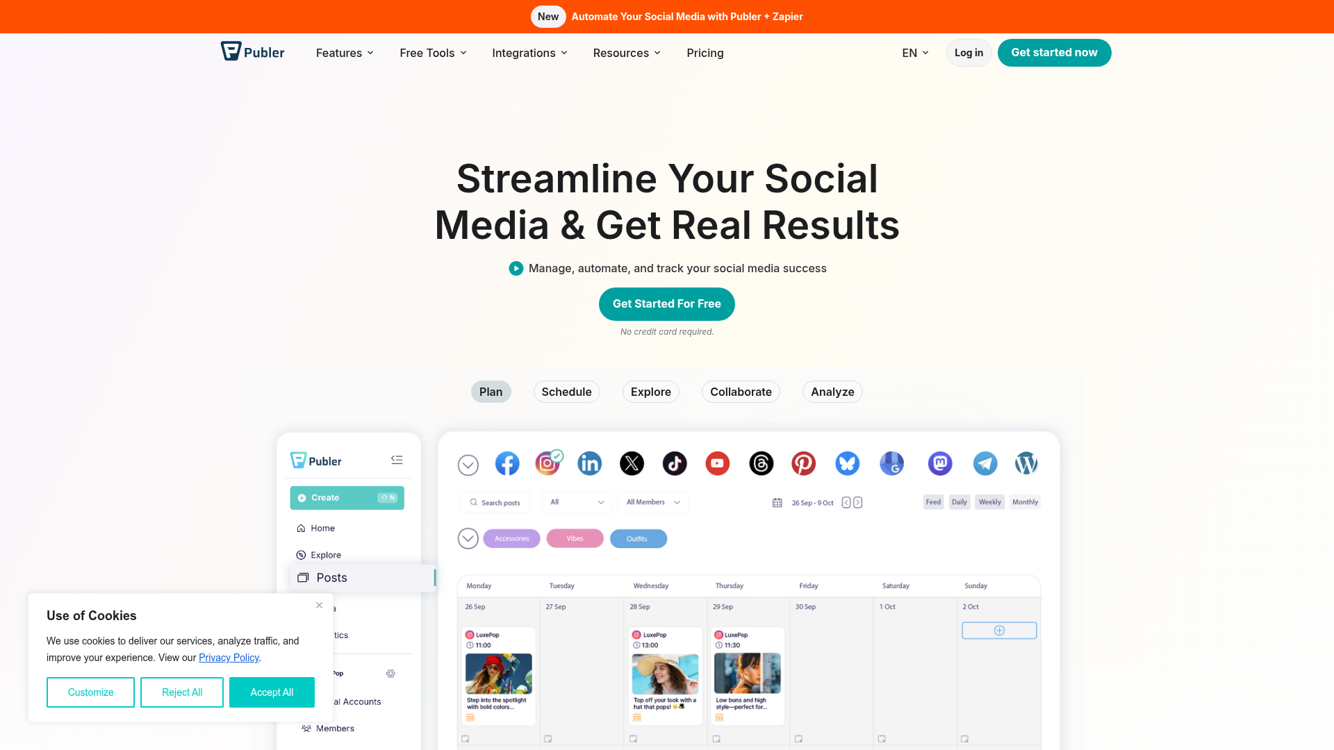 Publer screenshot
