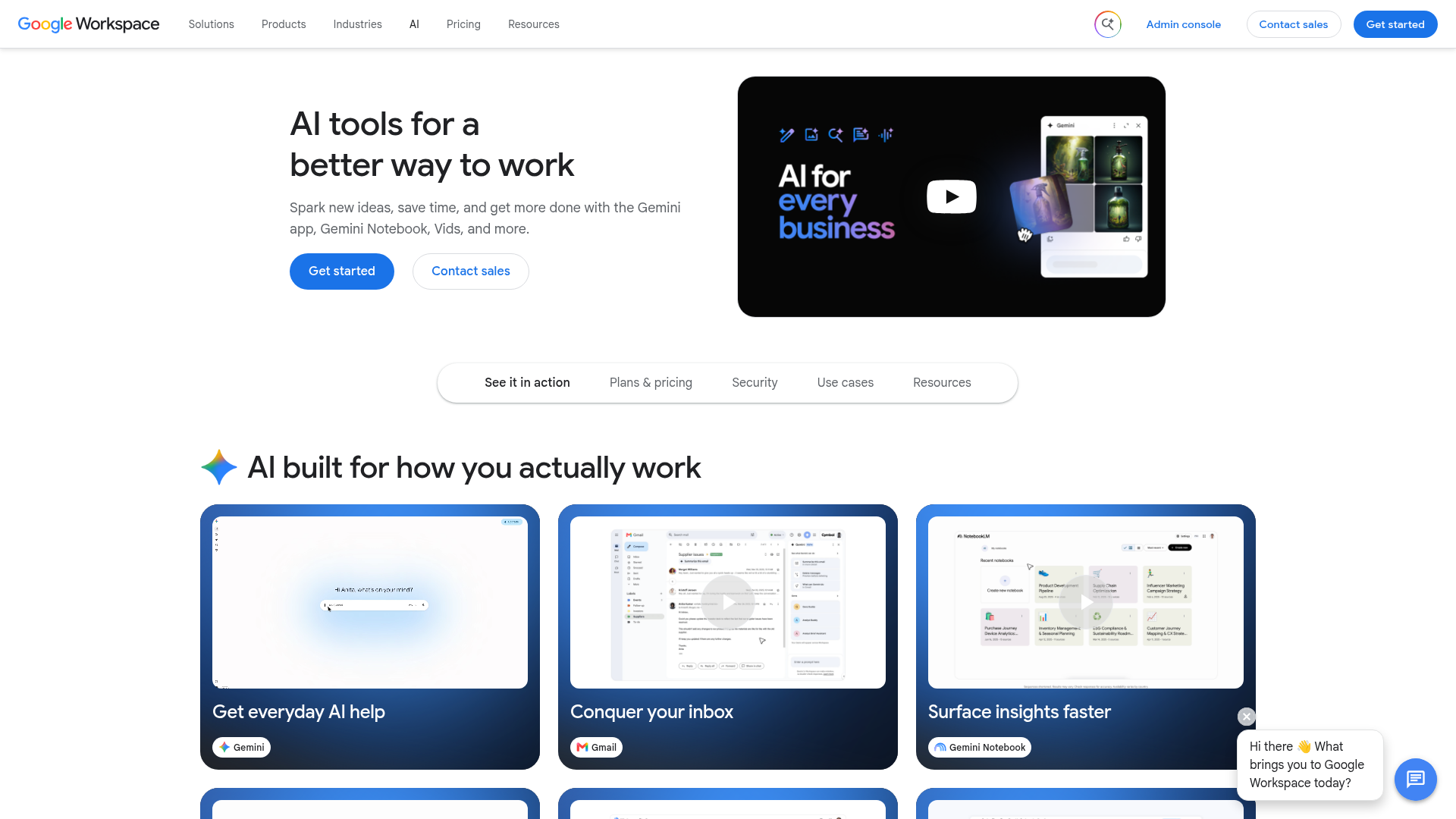 Gemini features across Google Workspace apps