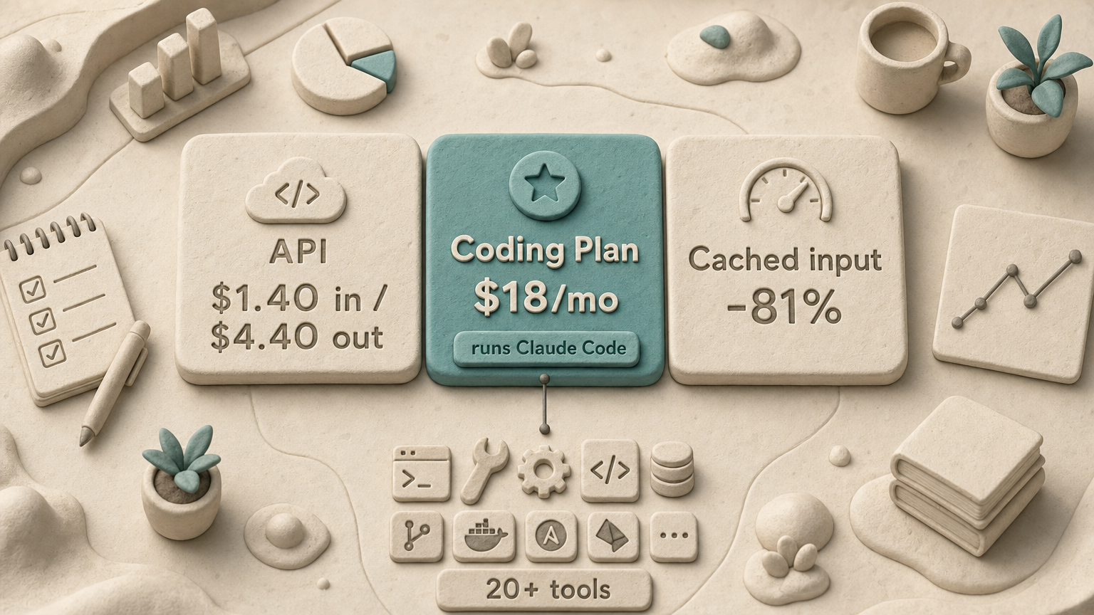 Cost comparison of GLM-5.2 API pricing, coding plan tiers, and caching discount