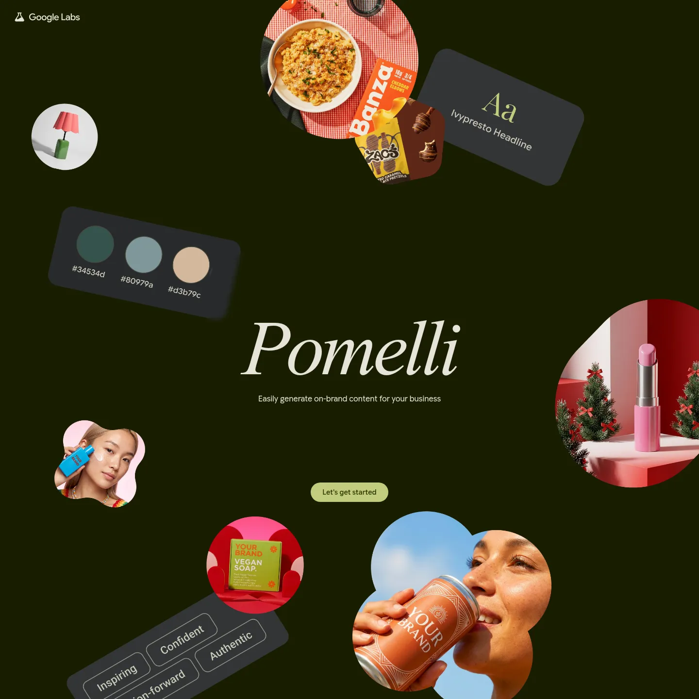 Official Pomelli landing page on Google Labs
