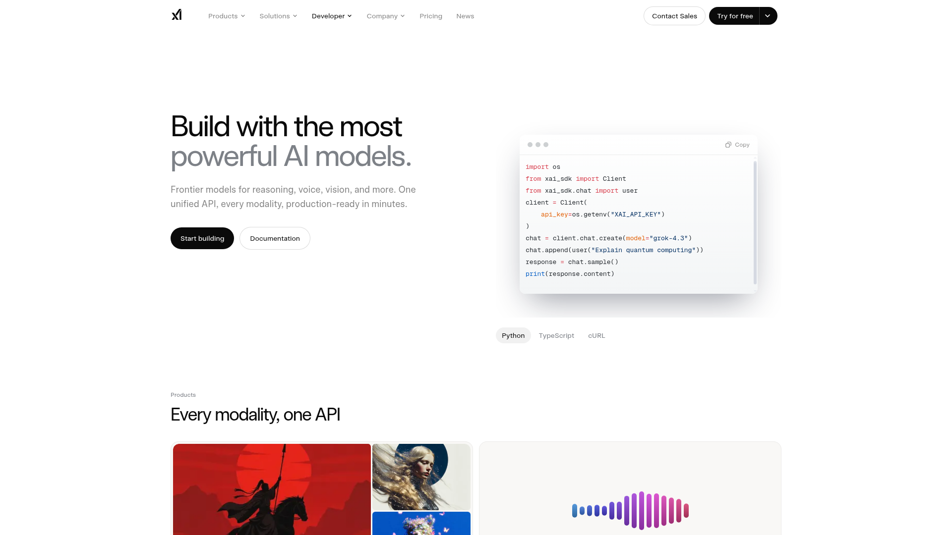 Grok API pricing