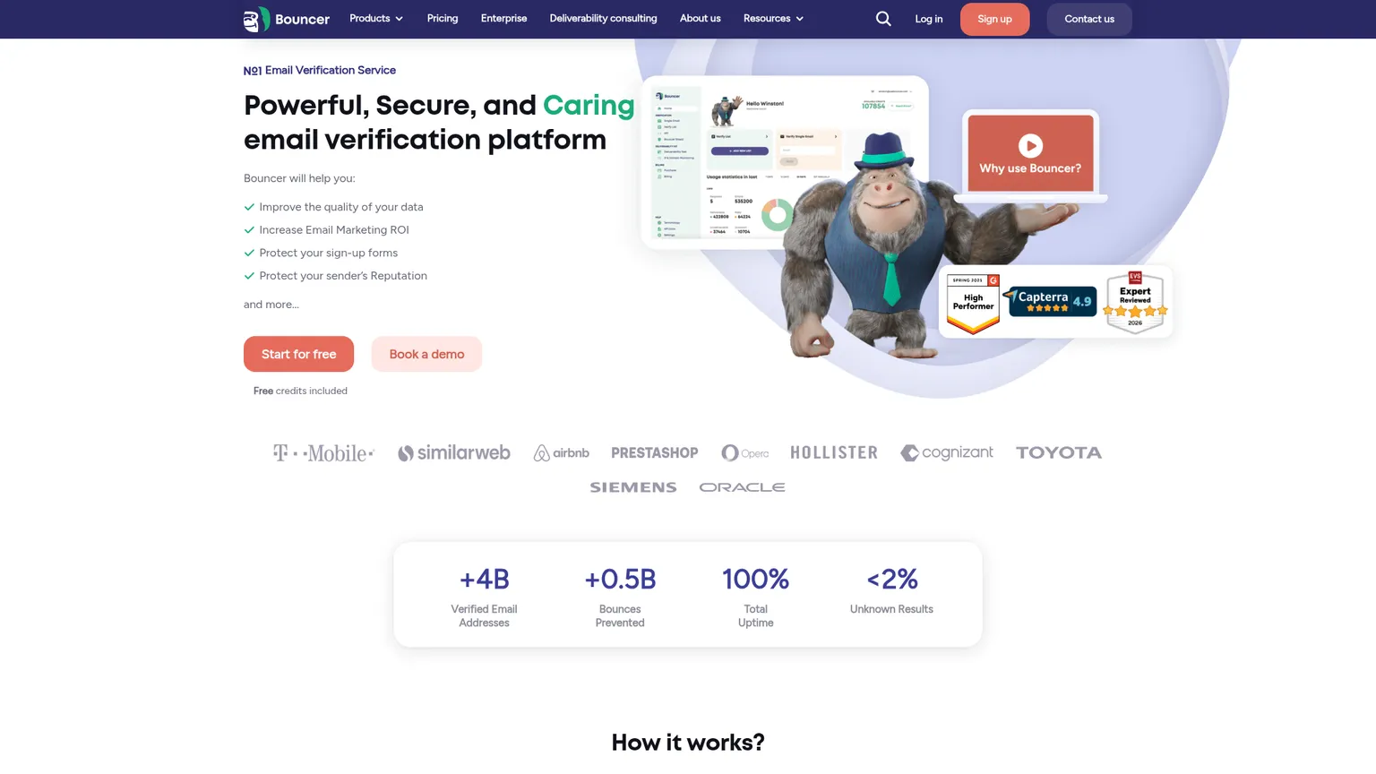 Bouncer email verification service and supporting deliverability tools