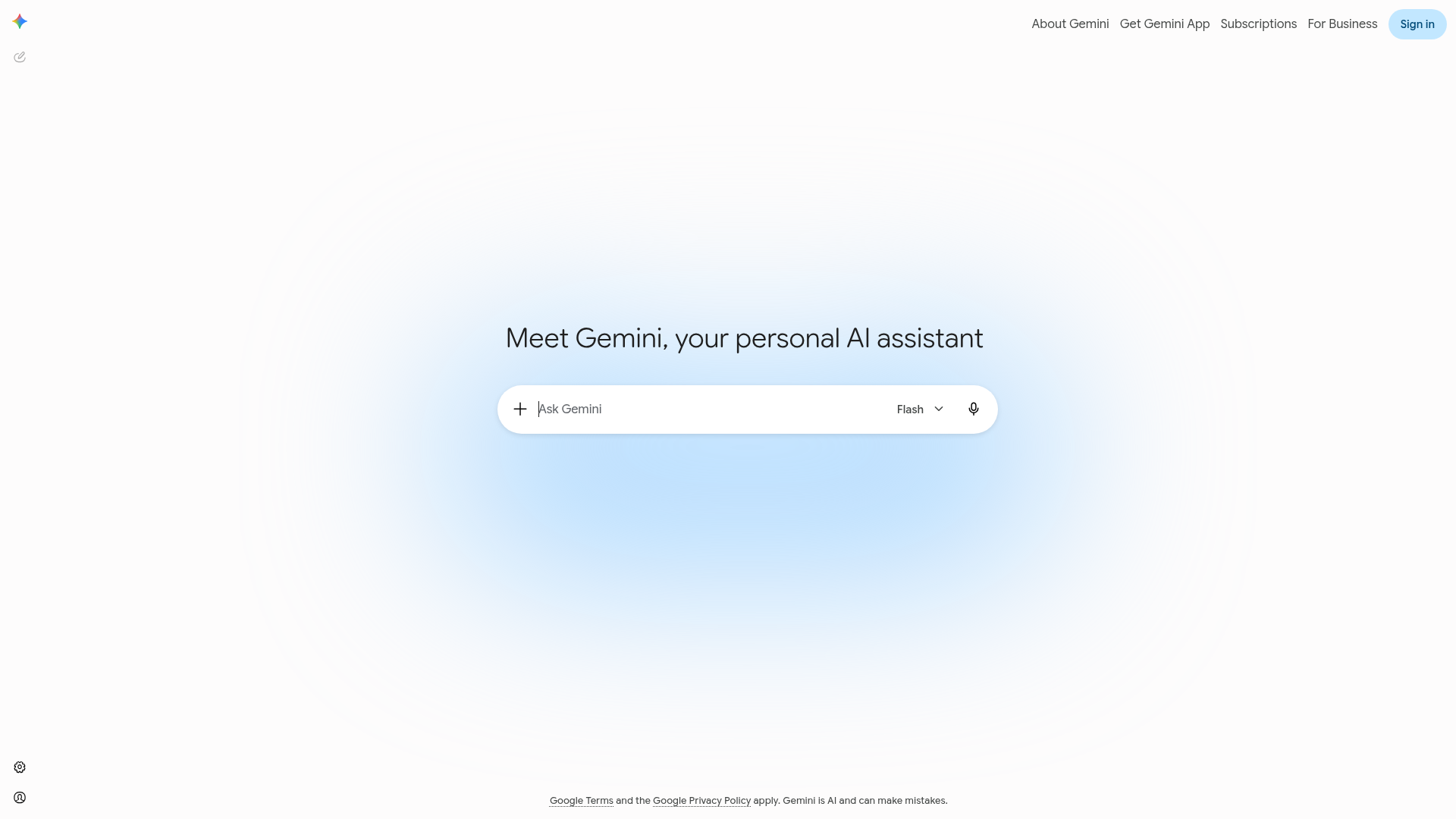 The Gemini app where Nano Banana Pro generates images