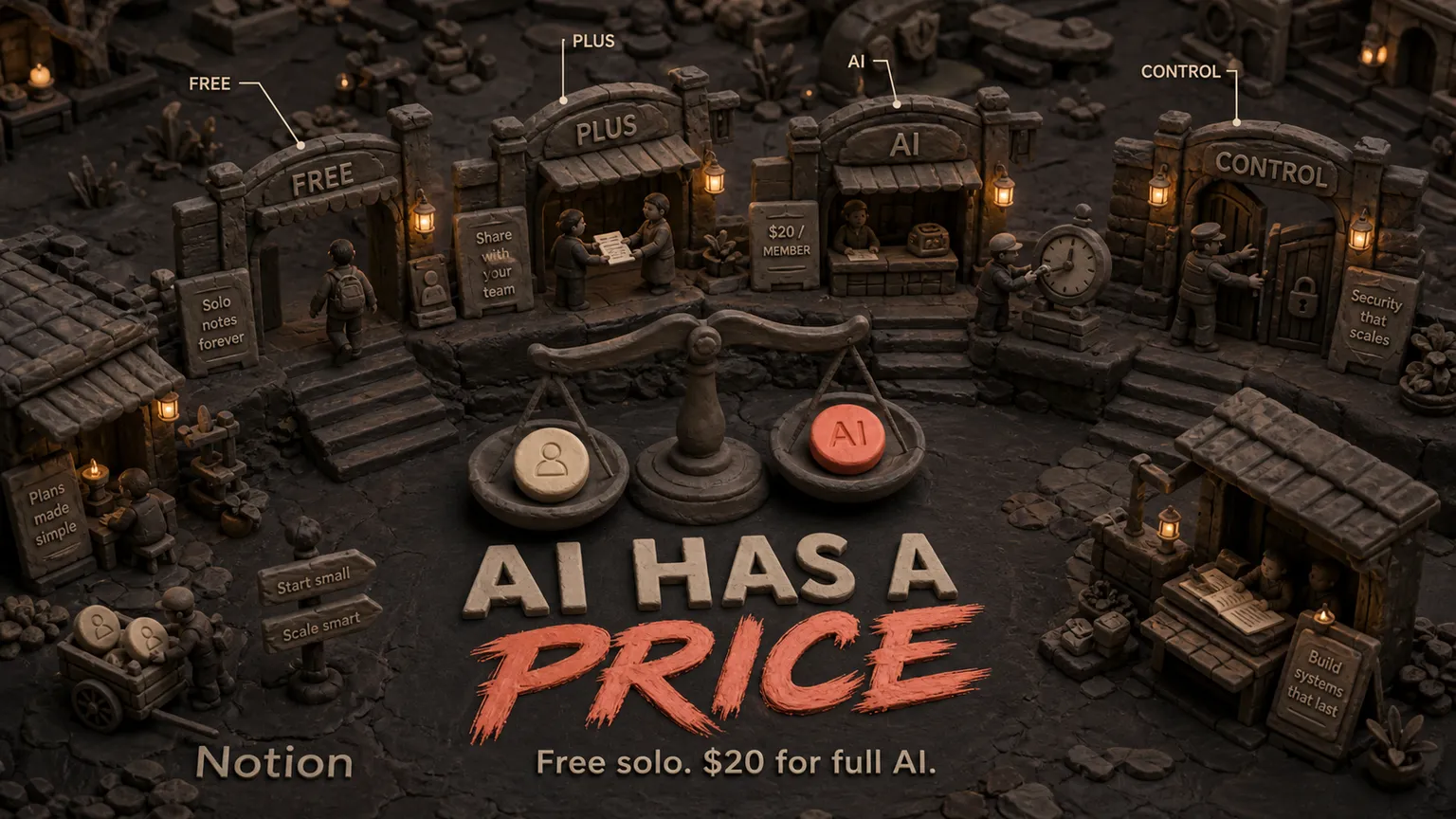 Prix Notion (2026) : Gratuit en solo, 20 $ pour l'IA