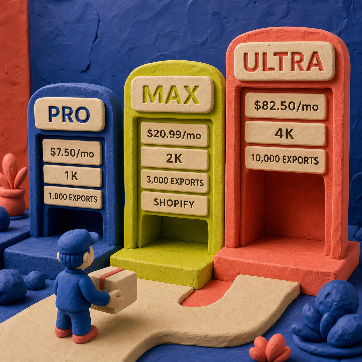 Photoroom Pro Max and Ultra plan decision flow