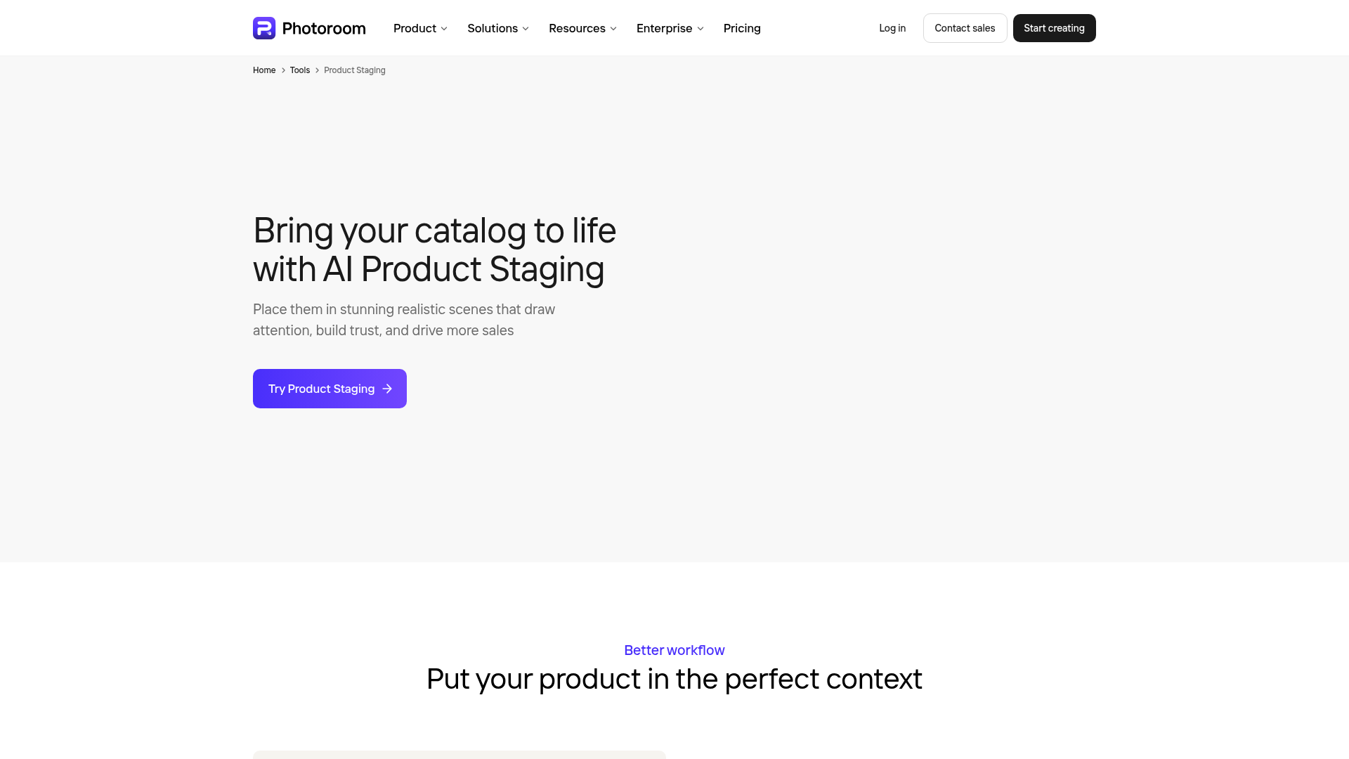 Photoroom Product Staging lifestyle-image workflow
