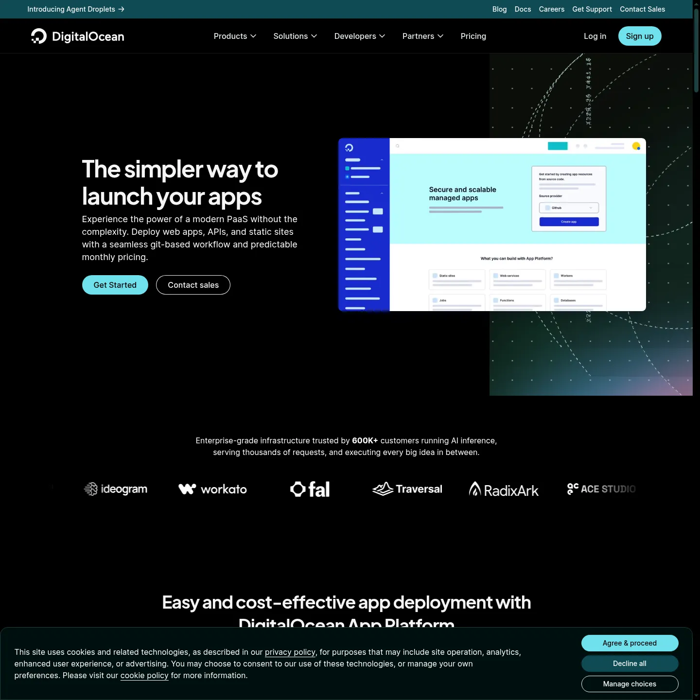 DigitalOcean App Platform product page