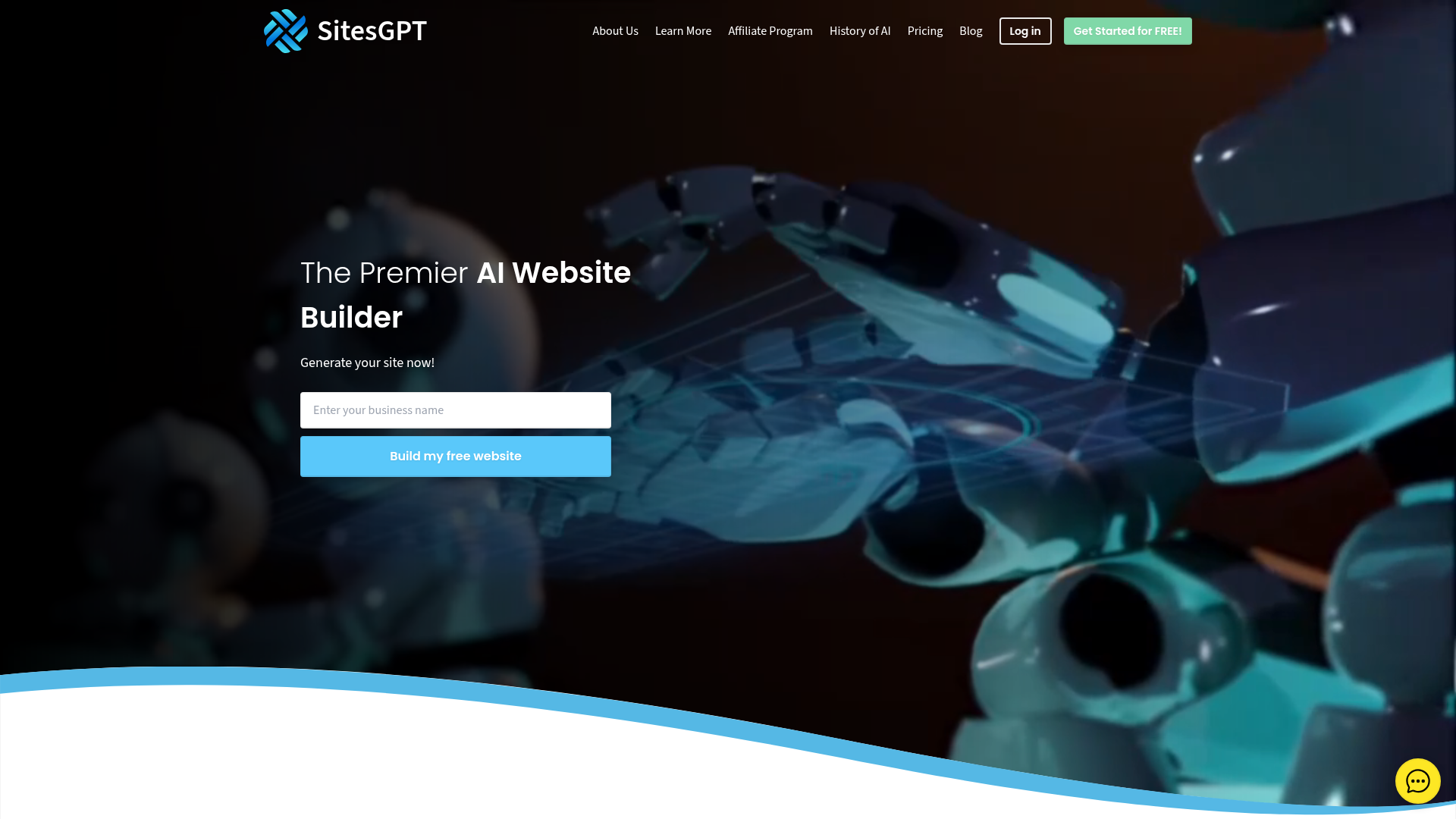 SitesGPT AI website builder