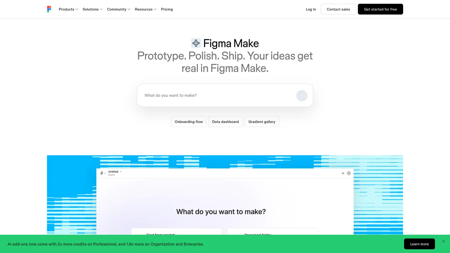 Figma Make code-backed design interface
