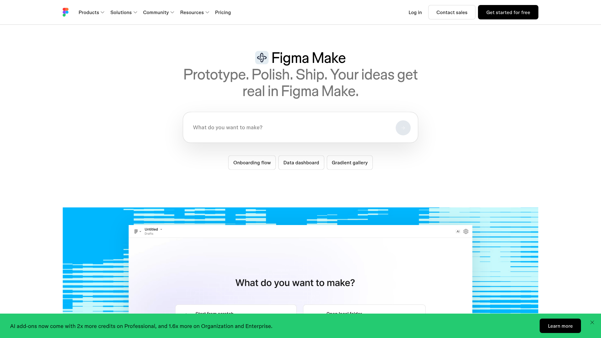 Figma Make code-backed design interface