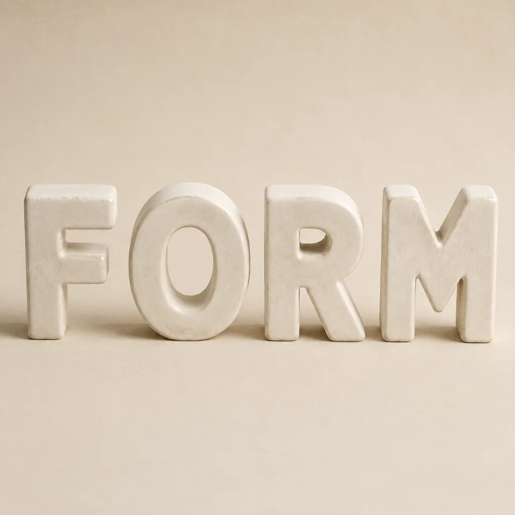 FORM: MATERIAL TYPOGRAPHY UNDER PRESSURE
